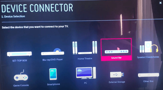 Using Device Connector feature control your soundbar with LG TV remote