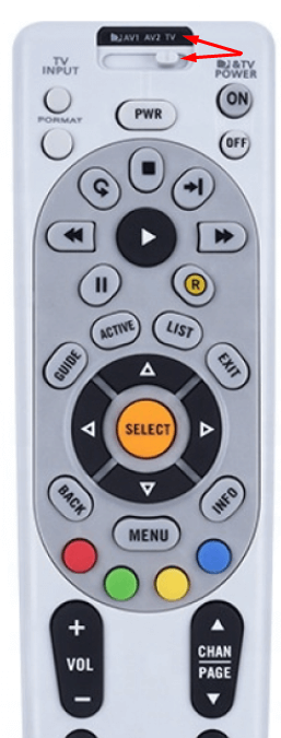 Slide the button to TV