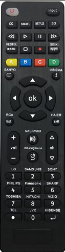 Hit the LG button on the Universal remote to pair it to your TV