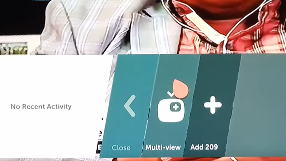 Choose Multi View option on LG TV