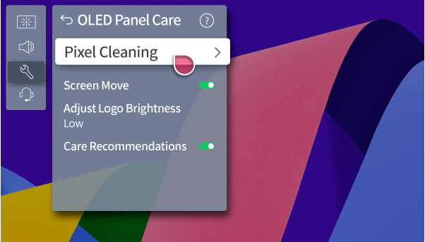 Enable Pixel Cleaning on LG Smart TV