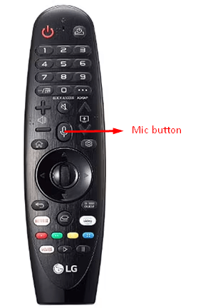 LG TV Sports Alert - Press and hold the Mic button
