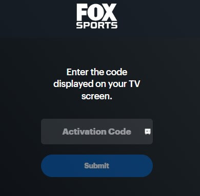 Fox Sports Activation Website