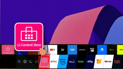 Select LG Content Store to Get TikTok on LG TV