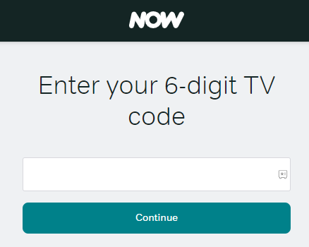 Enter the code and activate NOW TV on LG TV