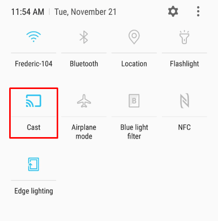 Select the Cast icon