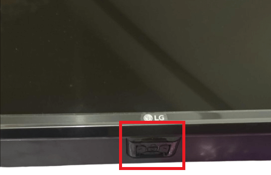 LG TV Network Settings Greyed Out - Press the Power button