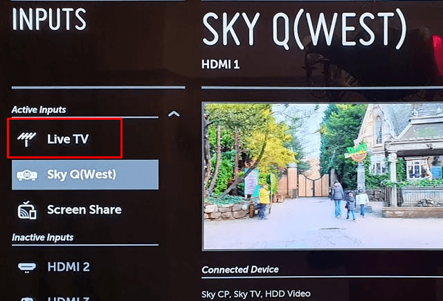 LG TV Network Settings Greyed Out - Select Live TV