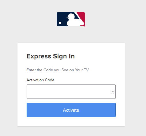 Enter the code and activate MLB on LG Smart TV