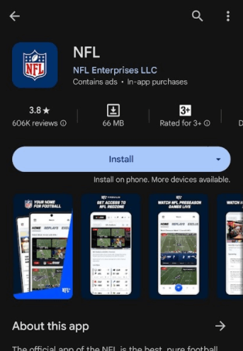 Download and Chromecast NFL on LG TV Via Android