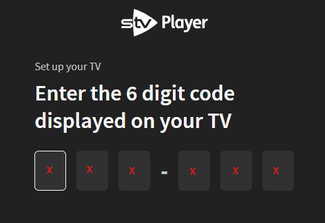 STV Player on LG TV -  Enter the Activation Code