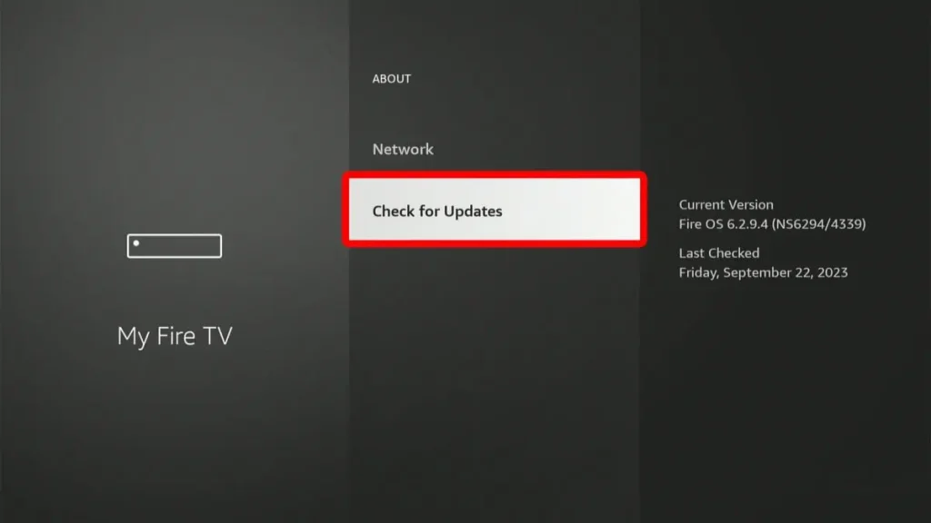 Update your Firestick to fix the not working problem on your LG TV