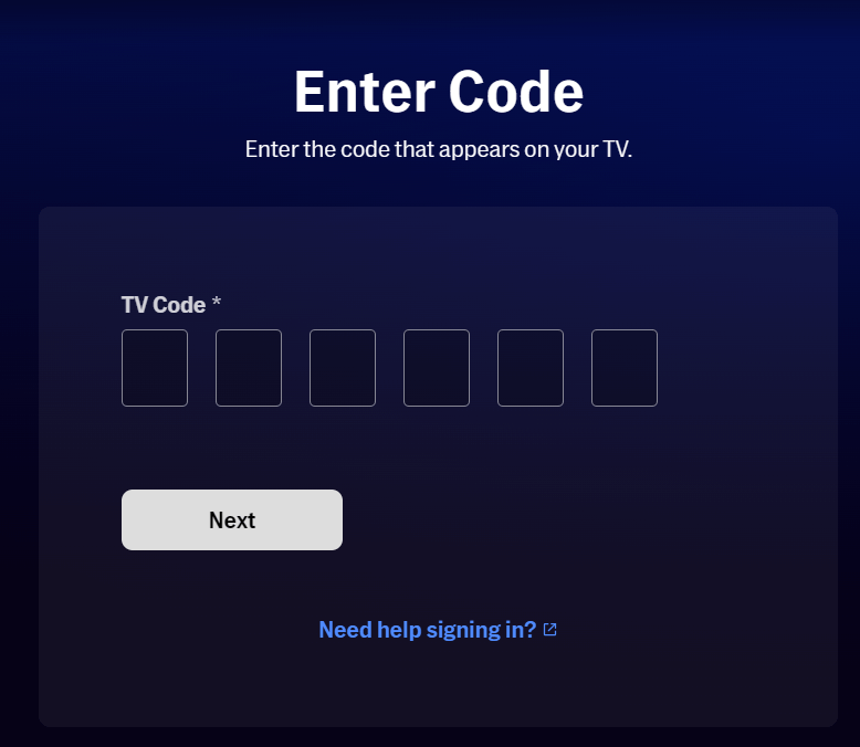 Enter the code and activate HBO Max app on LG TV