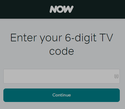 Enter the code and activate Now app on LG Smart TV