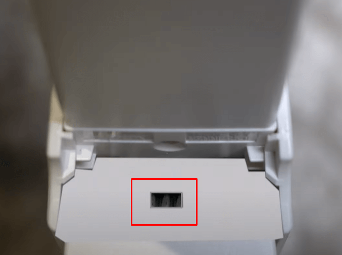 How to Remove LG Monitor Stand - Locate the Small Clip Hole