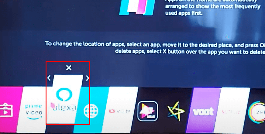 LG Smart TV Launcher - Move the app