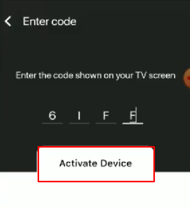 Select Activate Device