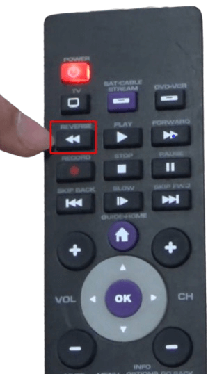 How to Program RCA Remote to LG TV - Press the Reverse button