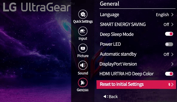 Reset Your LG Monitor
