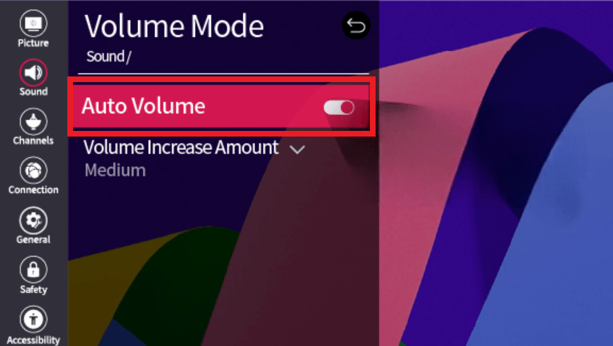 LG TV Auto Volume - Enable Auto Volume