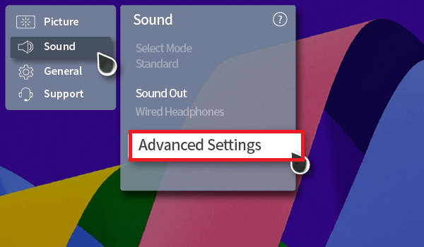 Select Advance Settings