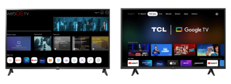 LG TV Vs TCL TV: User Interface