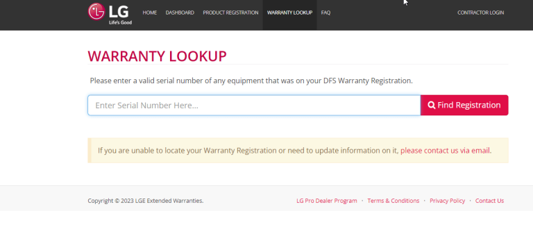 Check out your LG Monitor Warranty period via official website