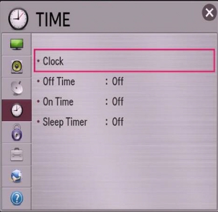 Select the Sleep Timer option and turn it ON