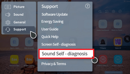 Perform Sound Self-diagnosis on LG Monitor