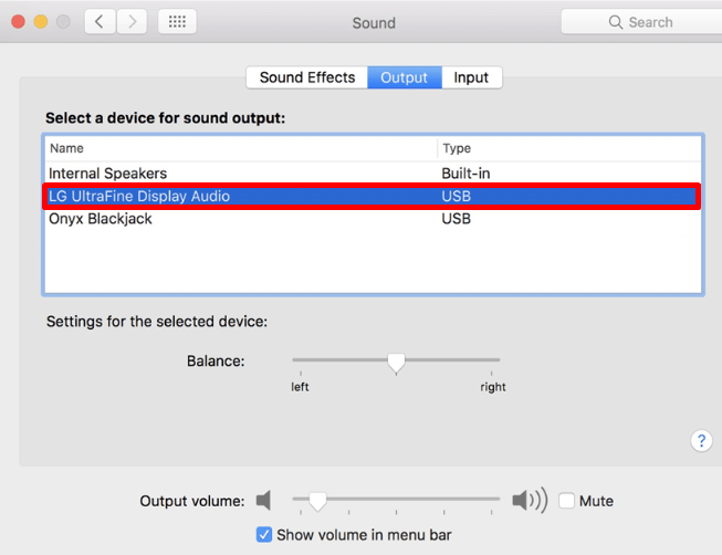 Change audio output on PC to fix the LG Monitor sound not working problem